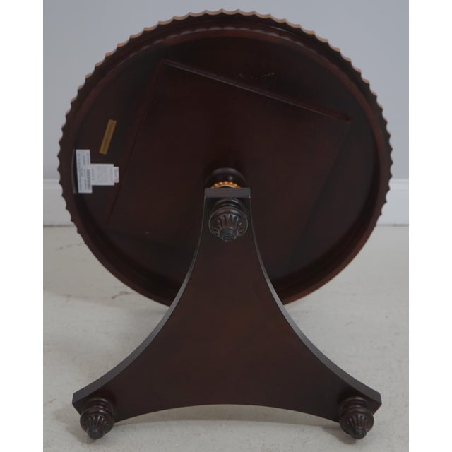 Pair Theodore Alexander 50016 Round Lamp Tables For Sale - Image 14 of 15