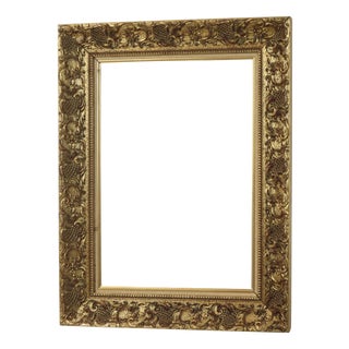 Vintage Frame with Rococo Style Floral Motifs For Sale