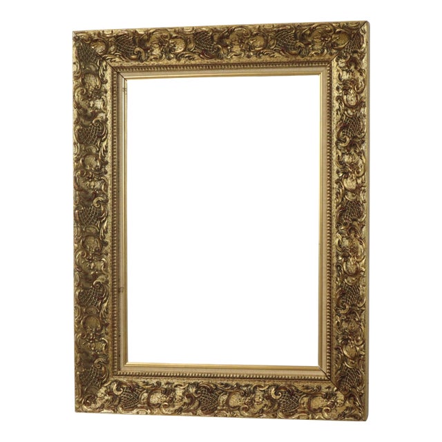 Vintage Frame with Rococo Style Floral Motifs For Sale
