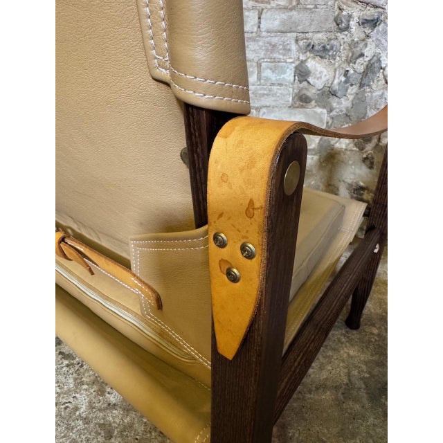 KK47000 Safari Chairs in Leather attributed to Kaare Klint for Carl Hansen & Søn, 2010s, Set of 2 For Sale - Image 17 of 18