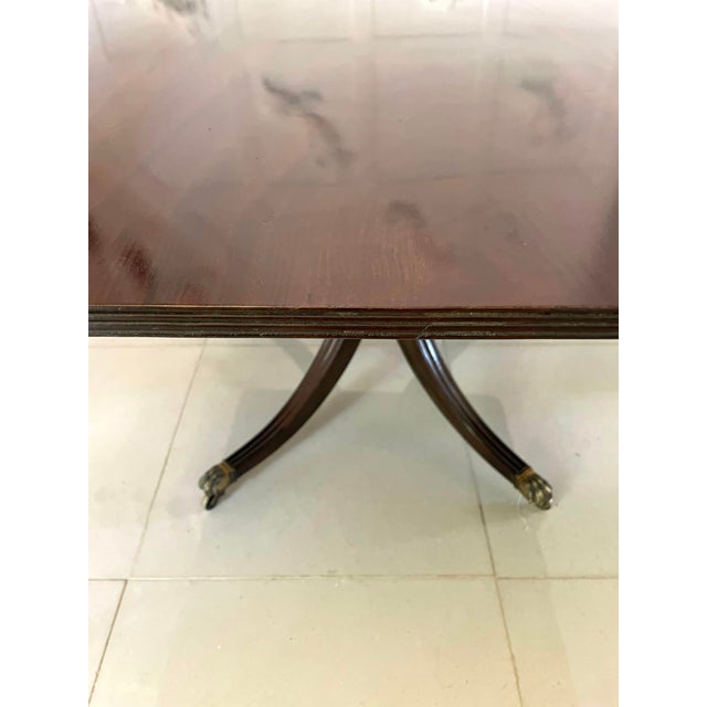 Large Regency Figured Mahogany Dining Table, 1825 For Sale - Image 11 of 16