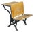 Antique T. Kundtz Co. American Solid Maple Classroom School Desk Cast Iron 1900 For Sale