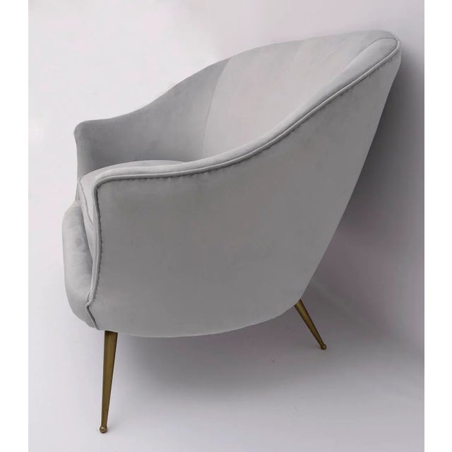 Mid-Century Modern Curved Sofa and Chairs by Federico Munari, Italy, 1950s, Set of 3 For Sale - Image 13 of 18