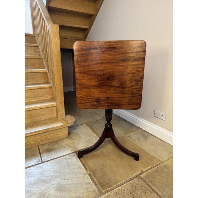 Wood Antique Regency Mahogany Lamp Table, 1830s For Sale - Image 7 of 8