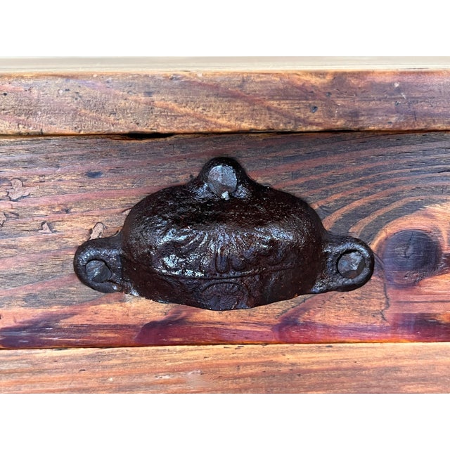 1920's Spanish Secretaire Pine Work Pedestal Desk For Sale - Image 14 of 18