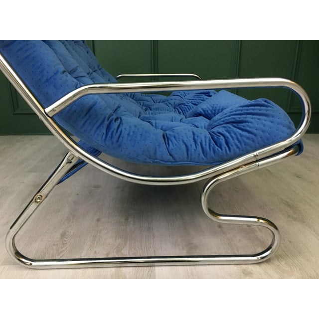 1980s Vintage Metal Frame Sofa For Sale - Image 5 of 14