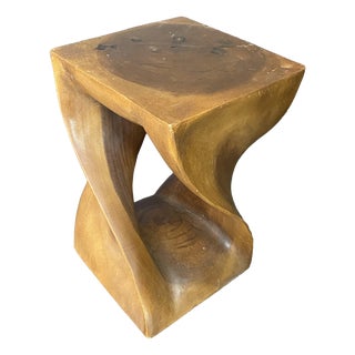 N2 Stool in Raw Walnut Wood, 1970 For Sale