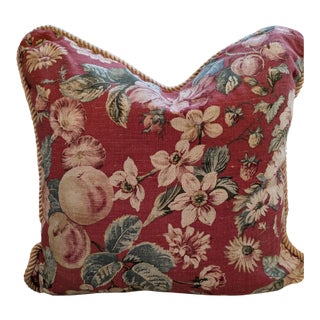 Floral Decorative Throw Pillow For Sale