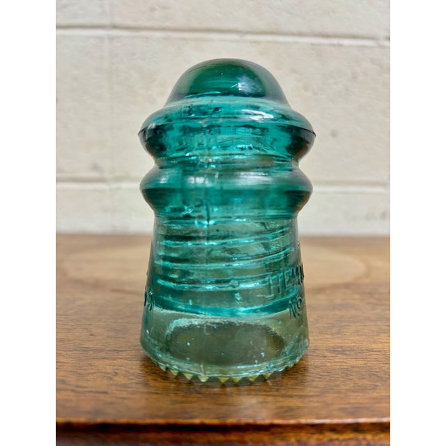 This is a gorgeous aqua vintage glass Hemingray No 9 insulator. Made in U.S.A. Several insulators in stock of different...
