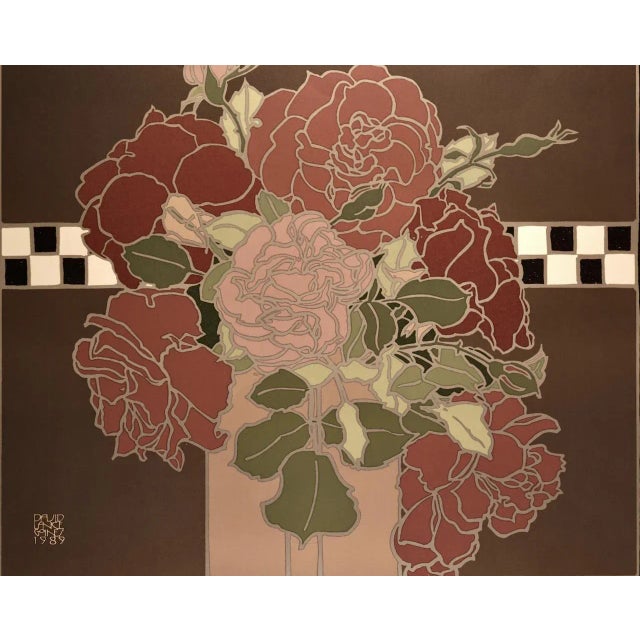 This original graphic art lithographic poster entitled "Chez Panisse Restaurant and Cafe" was created by David Lance...