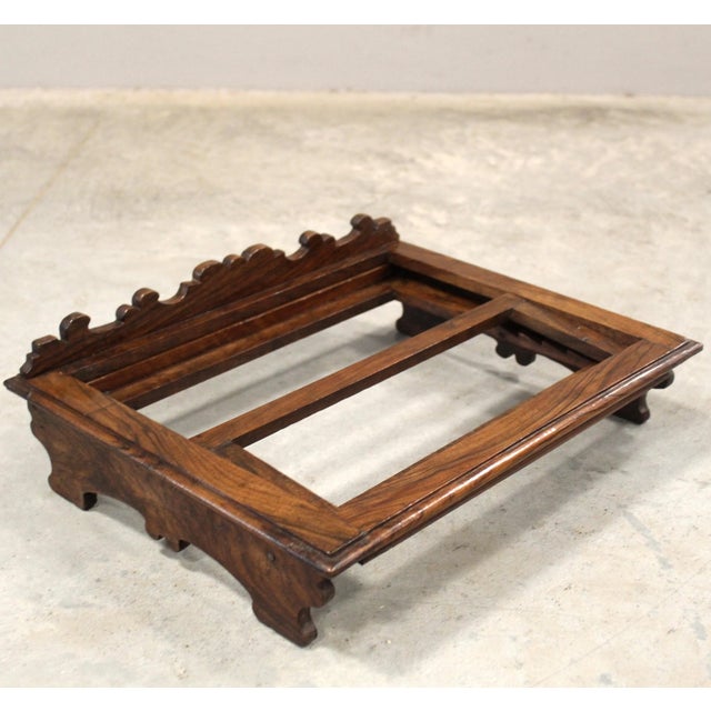 19th Century Table Lectern in Walnut, Italy For Sale - Image 9 of 13