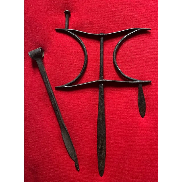 Antique 19th Century English Victorian Wrought Iron Garden Flower Bed Edging Tool For Sale - Image 11 of 16