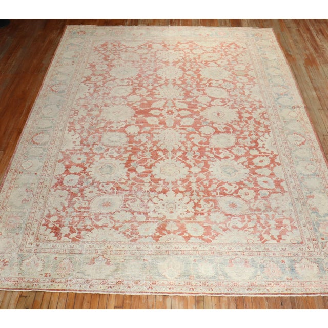 Antique Zabihi Collection Persian Mahal Rug - 10'2" x 13'8" For Sale - Image 11 of 11