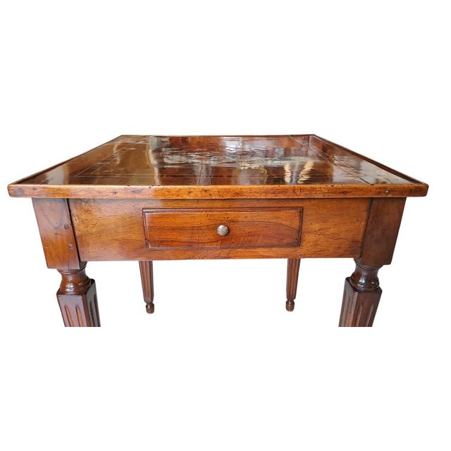 Square Inlaid Table, 1900s For Sale - Image 9 of 10