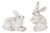 Distressed Rabbit Figurine (Set fo 2) For Sale