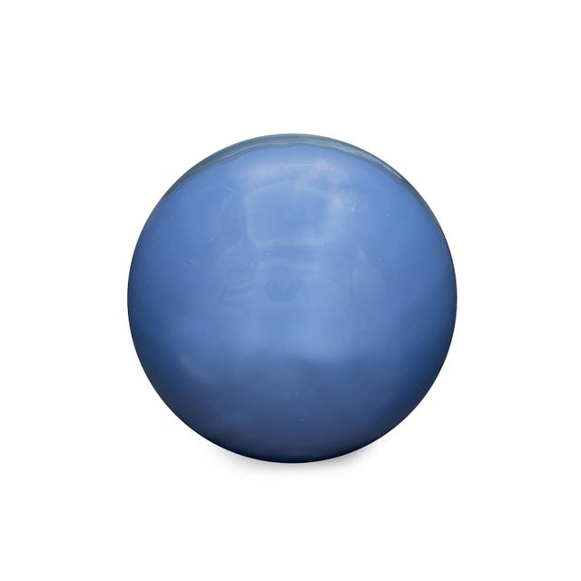 Madagascar Sapphire Decorative Metal Orbs- Medium For Sale In Chicago - Image 6 of 11