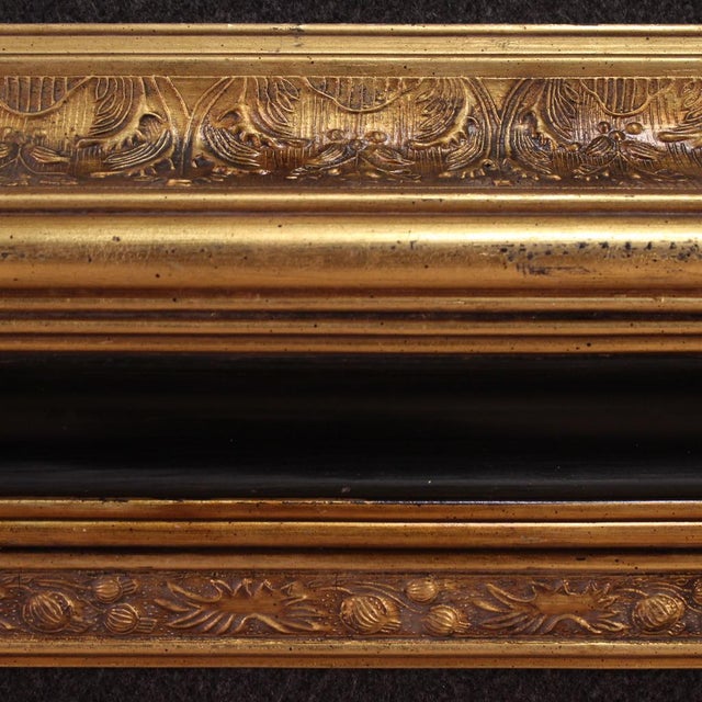 Large Vintage Lacquered and Gilded Frame, 1990 For Sale - Image 3 of 16