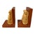Gothic Vintage Italian Marble & Oxolite Bookends | Bearded Mascaron Gargoyle Mythological For Sale - Image 3 of 5