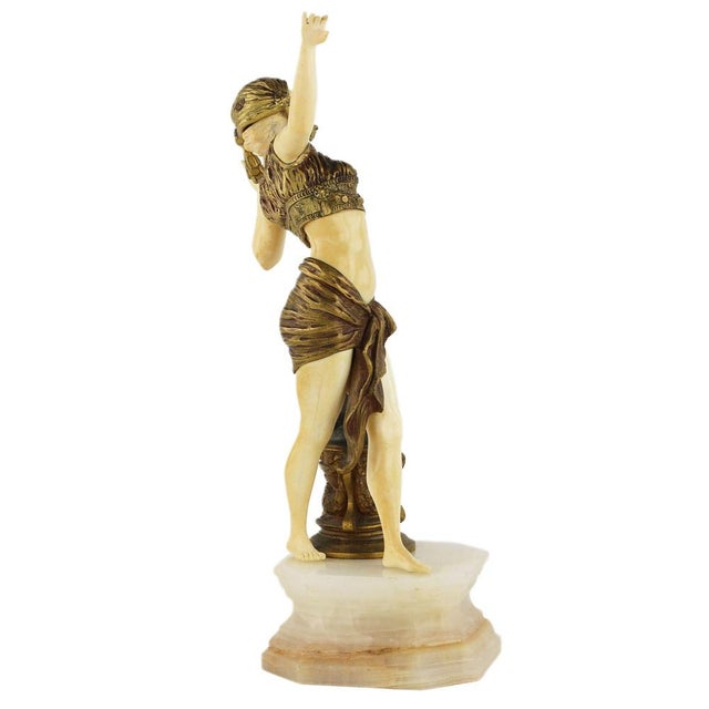 Chryselephantine Figurine in Bronze and Ivory, Salammbô, 1920s For Sale - Image 3 of 7