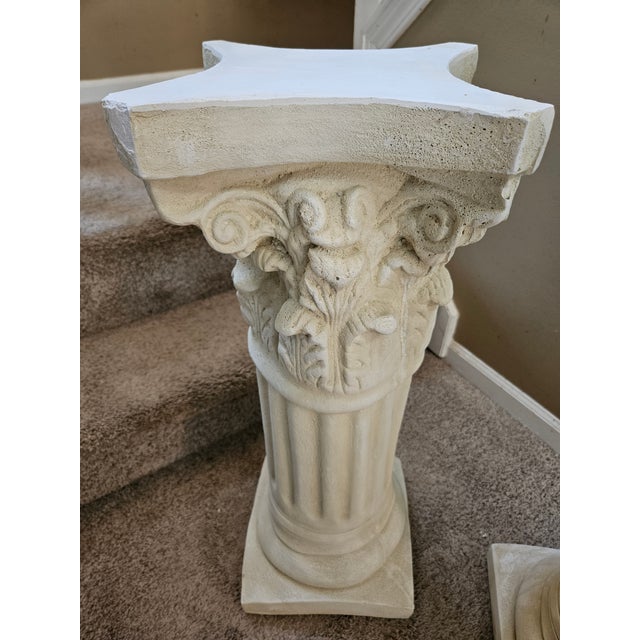 Sculpture Materials Late 20th Century Column Pedestals - Set of 2 For Sale - Image 7 of 10