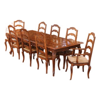 Late 20th C. Guy Chaddock & Co. Clarence Collection Walnut Dining Set For Sale
