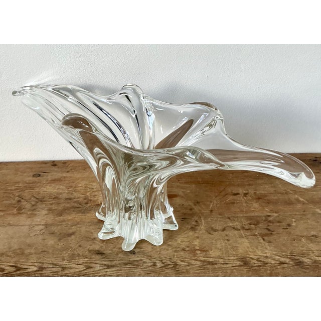 Vintage Boho French Crystal Splash Vase For Sale - Image 11 of 12