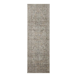 Jean Stoffer x Loloi Katherine Beige / Mist 2'-7" x 16'-0" Runner Rug For Sale
