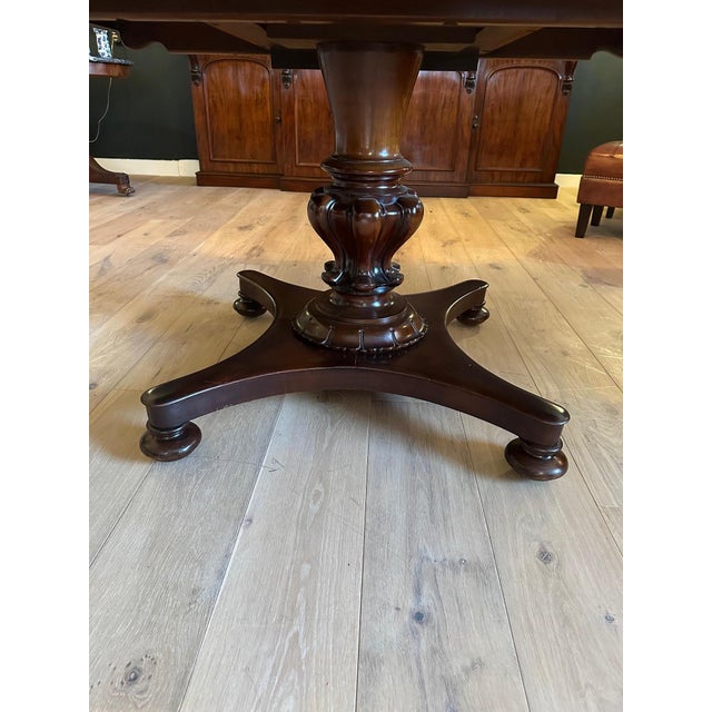 Wood Antique Dining Table in Mahogany For Sale - Image 7 of 9