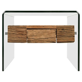 Side or Coffee Table in Acrylic Glass and Wood For Sale