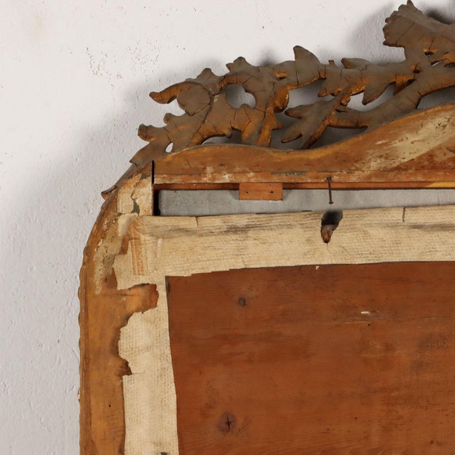 Antique Eclectic Mirror in Gilded Wood For Sale - Image 13 of 14