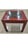 Late 19th Century Antique Chinese Red Painted Side Table With Inset Slate Stone Top For Sale - Image 5 of 11