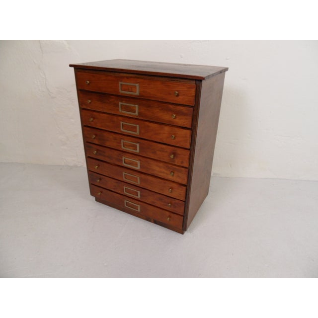 Antique Watchmakers Filing Cabinet with Drawers, 1920s For Sale - Image 9 of 11