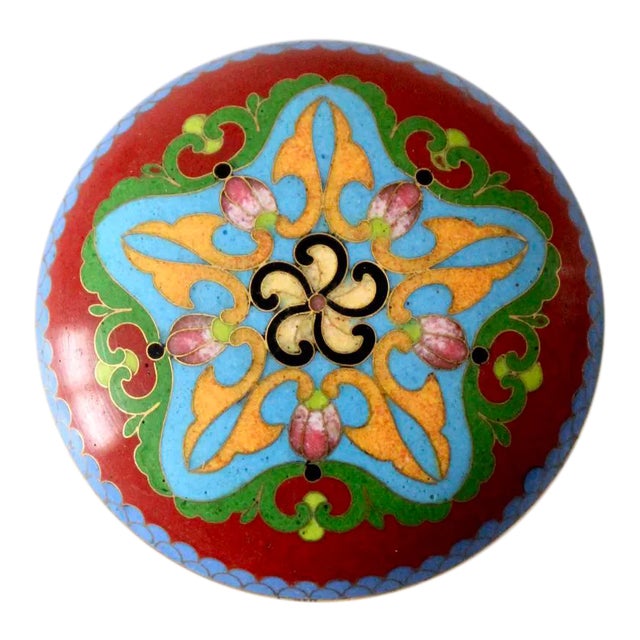 Vintage Cloisonne Box For Sale
