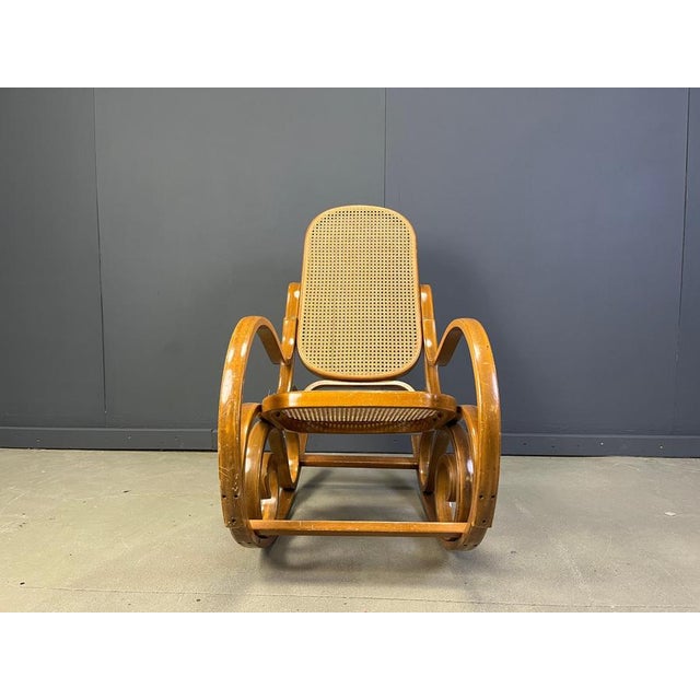 Vintage Thonet Rocking Chairs, 1960s For Sale - Image 12 of 13