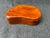 Richly colored, vintage, free form California redwood decorative lidded box. The base of the box and inside compartment...
