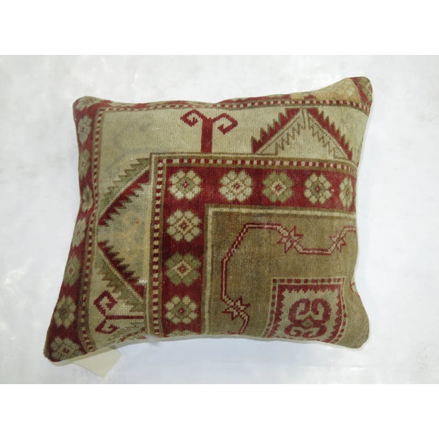Traditional Khaki Turkish Pillow For Sale - Image 3 of 3