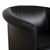 Wittmann Black Leather Aura Armchair by Paolo Piva for Wittmann For Sale - Image 4 of 15