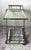 Mid 20th Century Italian Bar Cart in Burnished Steel and Brass For Sale - Image 9 of 18