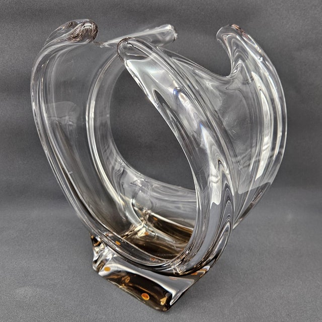 Glass Art Centerpiece from Vannes Le Chatel, 1960s For Sale - Image 4 of 9