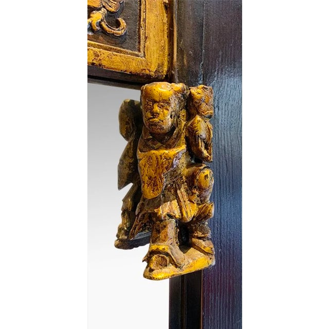 Vintage 1960s Elm Mirror For Sale In New York - Image 6 of 8