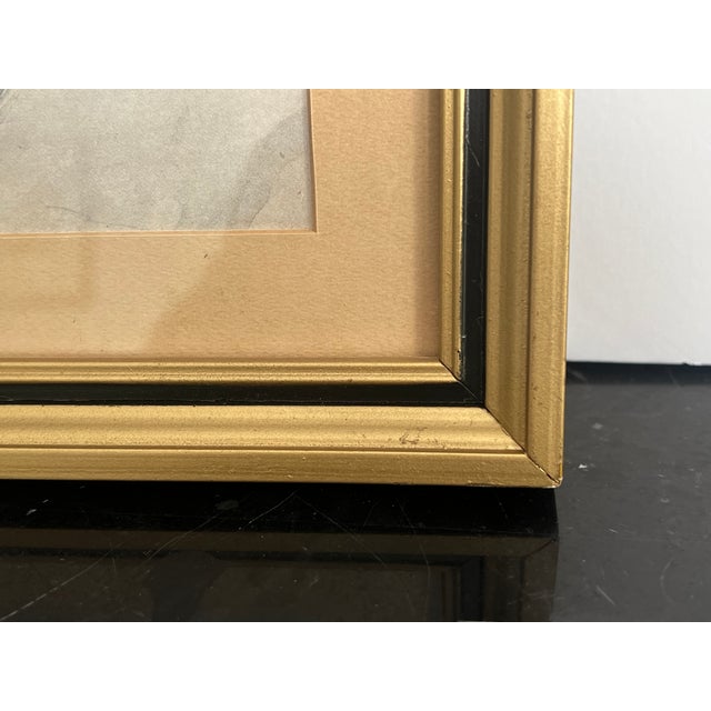 Antique Lithograph Harrison Fisher "Picnic at the Beach" For Sale In Sacramento - Image 6 of 7