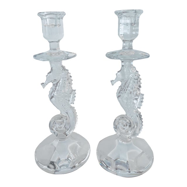 Waterford Seahorse Candlesticks For Sale