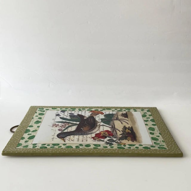 Folk Art Late 20th Century John Derian Bird Motif Wall Tile For Sale - Image 3 of 9