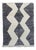 Berber Beniourain Rug in Black and White Wool, Morocco, 1995 For Sale