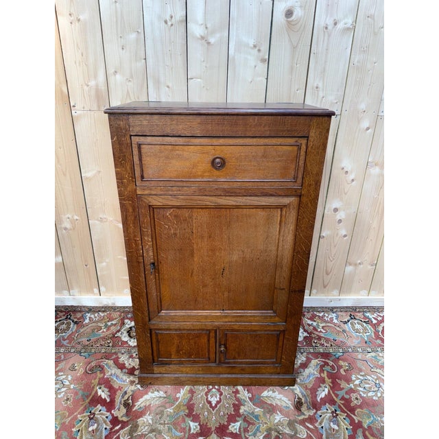 Wood Antique Oak Side Table, 1800s For Sale - Image 7 of 8