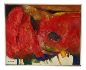 Borgenhög, Abstract Composition, 1968, Oil on Canvas, Framed