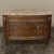 Wood Antique French Louis XVI Marble Top Walnut Commode For Sale - Image 7 of 17