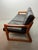 Mid-Century Modern Sofa in Teak with Black Leather Cushions by Sven Ellekaer for Komfort, Denmark, 1970s For Sale - Image 6 of 10
