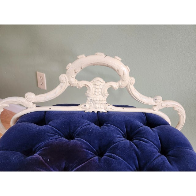 Metal Mid 20th Century Neo-Classical Cast Alloy Bench For Sale - Image 7 of 11