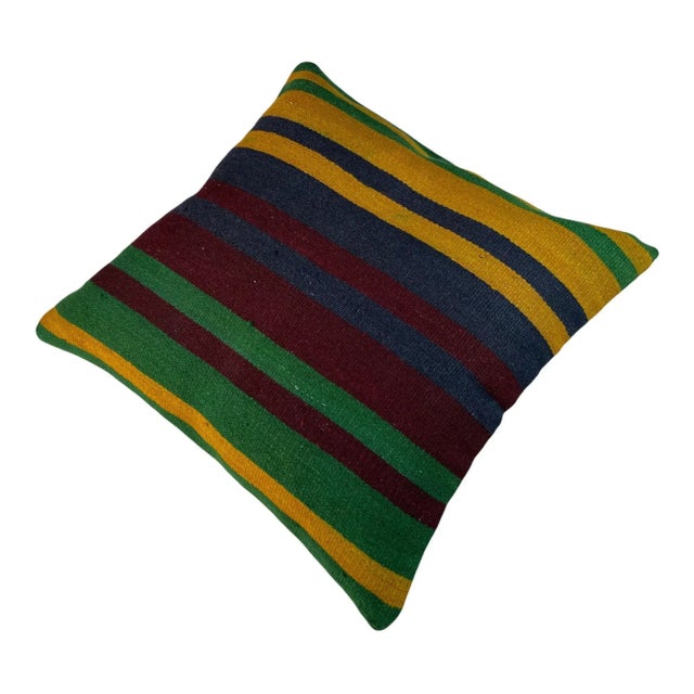 Turkish Kilim Cushion Cover For Sale - Image 6 of 11